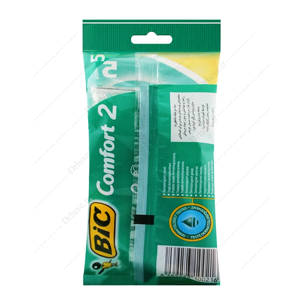 تیغ اصلاح دو لبه صابون دار کامفورت بیک 5 عدد